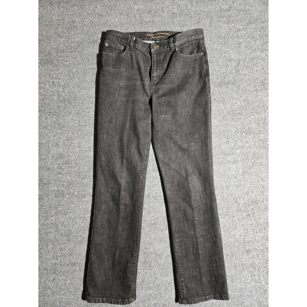 Lauren Jeans Co Jeans Women's Size 8P Black Straight